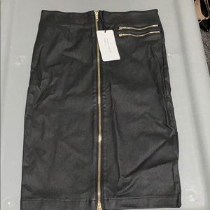 Fashion nova pleather skirt size medium bodycon
